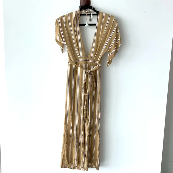 Faithfull the Brand Cedric Jumpsuit Clarke Stripe Size Small (4) ANY OFFER - Picture 2 of 8